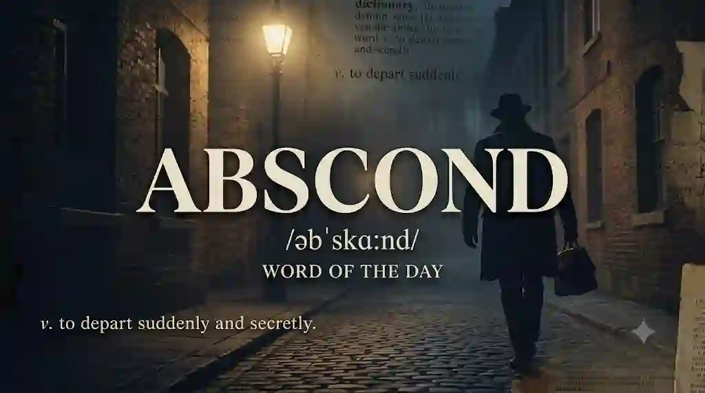 Word of the Day: Abscond – Meaning, Pronunciation & Examples